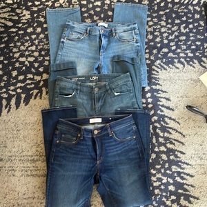3 pair of Loft Ankle/Crop Jeans